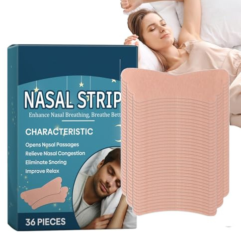 Tiras nasales para respirar, tiras nasales,36 tiras nasales para | Tiras nasales de ventilación para respirar, tiras respiratorias para durante la noche, respirar por la , ronquidos