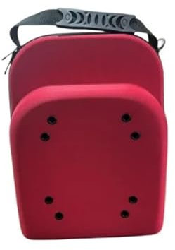 SIIENNA Hutschachtel Hut-Aufbewahrungsbox, Anti-Druck und Anti-Verformung, Baseballkappen-Tasche, Schirmmützen-Tasche, tragbare Sport-Hut-Aufbewahrungstasche FüR HüTe(Red)