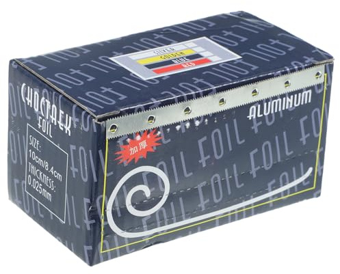 NOLITOY Folienwickel Zum Haarefärben 5000 x 8,5cm Aluminiumfolie Mit Einfacher Handhabung Für Professionelle Anwendungen Zu Hause