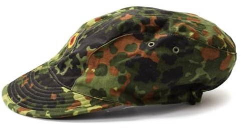 Original Bundeswehr Luftwaffe Cap Flecktarn Camo Schirmmütze Militär