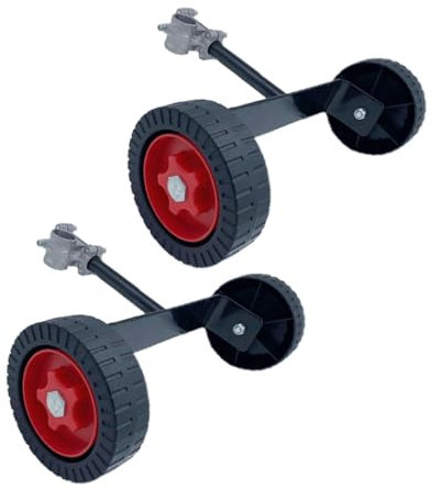 Roues de Support pour Débroussailleuse, Lot de 2, Fer Léger