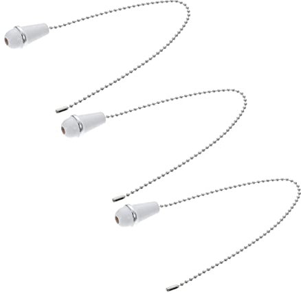 Gadpiparty 3pezzi Catene Di Tiro Per Ventilatori Da Soffitto Con Pomello in Legno Estensori Eleganti e Portatili Per Lampadari e Lampade Soffitto
