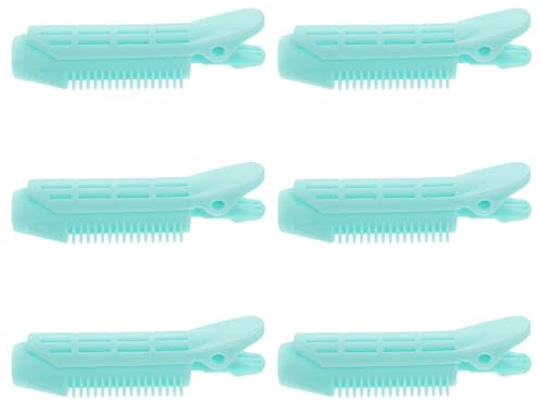 Bigodini per Chioma Clip Autoreggenti, 6 Pezzi Blu Abs | Styling e Volume alla Base, Accessori Chioma per Ragazze e Mamme, Facile da Riporre