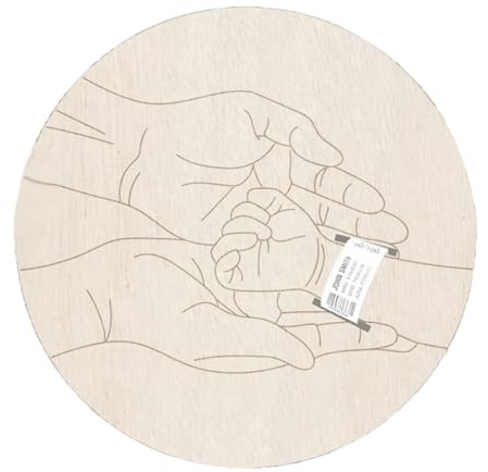 Keepsakes - Braccialetto da polso in legno con incisione per la nascita del bambino, con incisione di nome, data e nome