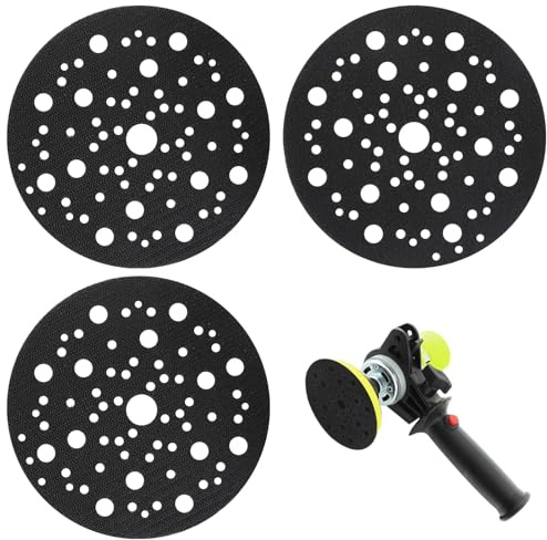 Support de Protection Ø 150mm avec 70 Trous – Lot de 3 Pièces pour Ponçage Auto-Agrippant – Accessoire de Protection pour Disques de Ponçage Mirka – Idéal pour Protéger les Plateaux de Ponçage