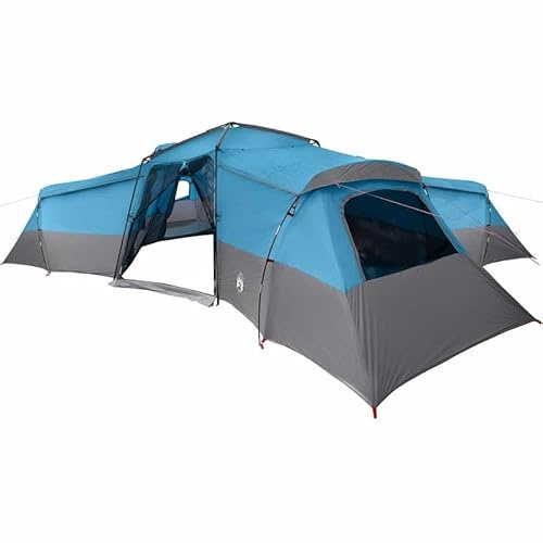 Tienda de campaña familiar con techo y almacenamiento, gran carpa de tafetán (833 x 585 x 216 cm), ideal para camping, jardín y eventos al aire libre, resistente y resistente a la intemperie