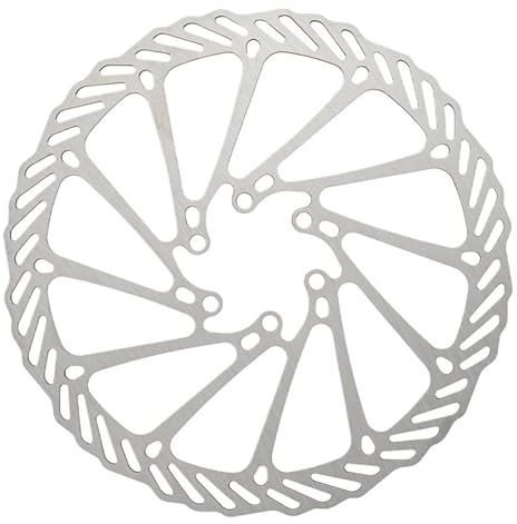 Fahrrad Trommelbremse Fahrrad-Bremsscheiben, 160 mm, 180 mm, 203 mm, MTB-Scheibenbremsscheibe, passend für SHIMANO, passend für SRAM, passend für Mittellinie Hinterrad Brems Trommel(180mm Silver)