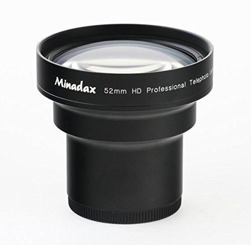 Minadax 1.7X Tele Vorsatz kompatibel mit Sony DSC-F707, DSC-F717, DSC-F828, DSC-H1, DSC-H2, DSC-H3, DSC-H5, DSC-H10
