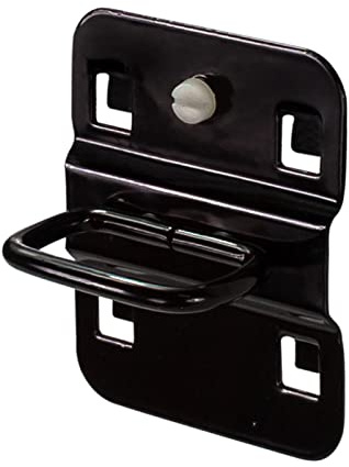 ADB Lochwand Zangenhalter Haken Halter 35, 45, 75 mm Lochwandhaken Werkzeughalter Zubehör, Farbe (RAL):Tiefschwarz (RAL 9005), Länge:75 mm