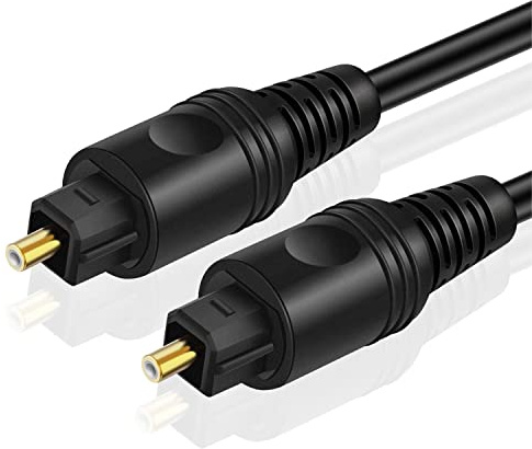 TNP Optisches Audiokabel, Toslink Kabel - 3m, Lichtleiterkabel, S/PDIF Kabel für Hi-Fi System, Soundbar, TV, PS 4, Xbox, Stereoanlage, Vizio, 2X Toslink Stecker, Digital-Audiokabel, Koaxial, schwarz | Glasfaserkabel mit vergoldeten Steckern und Zugentlastung für Heimkino, AV-Receiver und Spielekonsolen