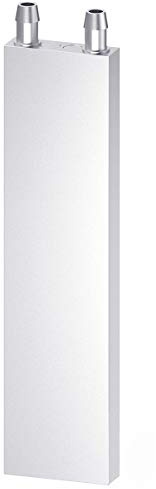 CLDIY Wasserkühlblock Aluminium für Flüssigwasserkühler Kühlkörper Systemgrafiken Kühler Kühlkörper Endothermer Kopf PC Computer CPU (40mm x 200mm x 12mm) 1St