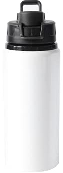 MR.R 20oz Sublimation Blanks Black Color Cap Big Mouth Aluminum Water Sport Bottle 600ml