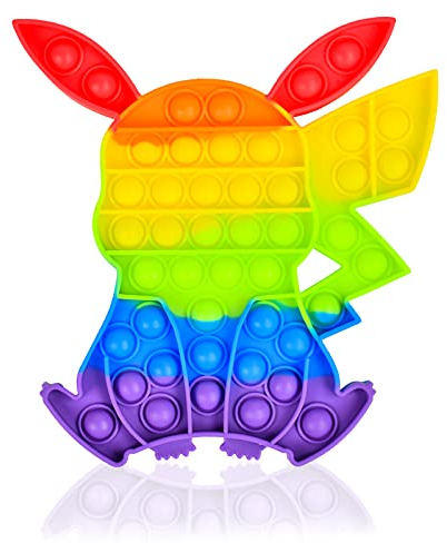 EKKONG Fidget Popper, pop Bubble, Poppet Antistress Spielzeug, Sensorisches Spielzeug zur Linderung von Angst und Stress, Squishy Toys für Kinder Erwachsene