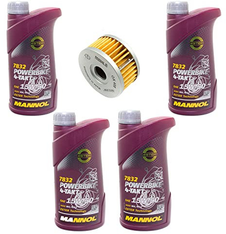 Motoröl Set 15W50 4 Liter + Ölfilter OX408 für Beta