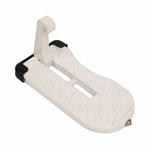 Eidoct Marchepied multifonction pour porte de voiture, pliable en forme de U, pédale de brise-verre, marteau de sécurité (blanc)