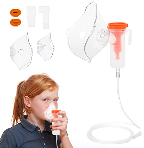 CARER SPARK Accesorios para inhalador Kits de accesorios de manguera y boquilla para adultos y niños Conjunto nebulizador universal