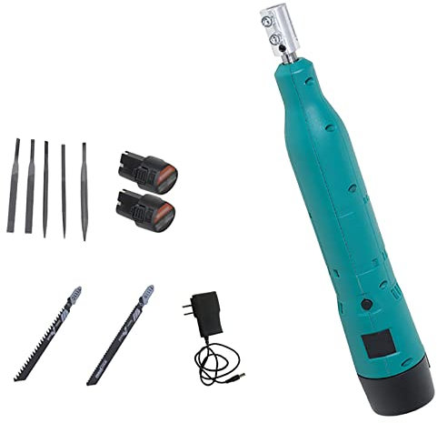 Lime per Unghie, Set di Lima e raspa, Lima elettrica in Metallo, Set di Lima ad ago diamantata, Lima per Sega Alternativa Li-Ion 12V, per Utensili da Taglio Metallo/Legno