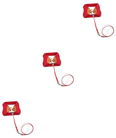 minkissy 3stücke Pet Cat Dull Polish Einstellbares Geschirr Für Katzen Und Hunde Leichtes Und Atmungsaktives Material Dunkelrot Für Und Outdoor-aktivitäten
