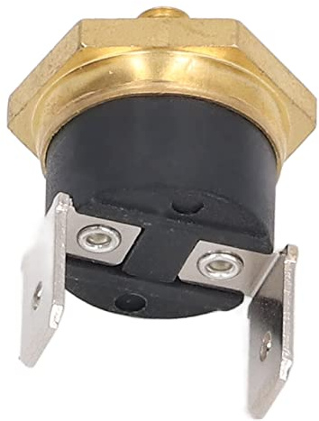 5 Stück KSD301 Kupfer-Thermostat, Bimetall, Normalerweise Geschlossen, M4-Schnappscheiben-Temperaturschalter, 250 V, Stabile Leistung, Breite Anwendung für Elektrische Kochende