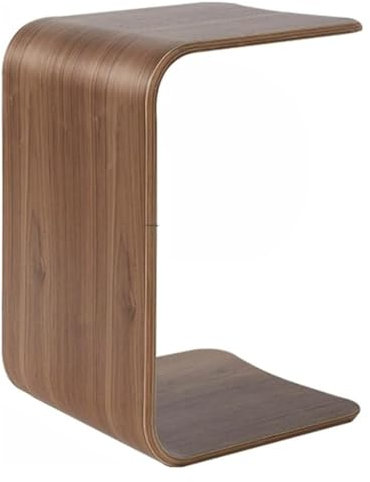 Table de bord en bois en forme de C, table de bord de canapé moderne en forme de U, petite table de collation rectangulaire, table de bord de canapé multifonctionnelle de salon, balcon de chambre à co