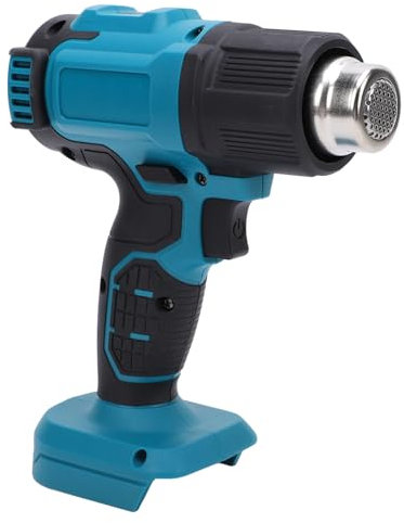 Portable Heat Gun 1022℉, HD Blue LCD Screen, Battery Powered, Memory Mode, 4 Airflow Speeds, for BL1830B BL1840B BL1850B BL1860B BL1815, ABS Material