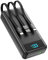 Flowhole Power Bank 27000mAh, Portable Charger PD20W & QC3.0 Fast Charging with Built-in 3 Cables, 4 Outputs & 3 Inputs Powerbank with LED Display for iPhone, Tablets and More