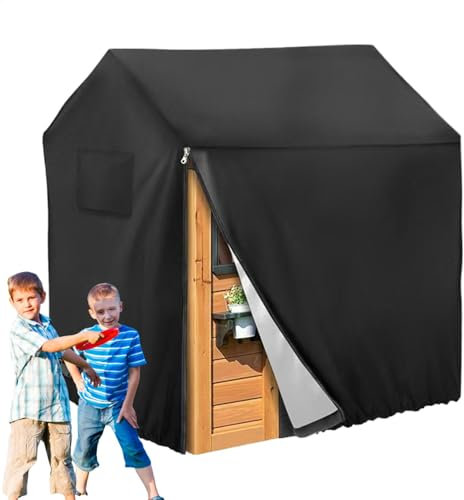 Funda para casa de juegos | Cubierta para exteriores con cremallera lateral, lona para casa de juegos para niños, accesorios de muebles de patio, protección solar para múltiples marcas