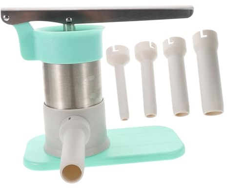 SMASOLO Machine à Saucisses Manuelle Acier Inoxydable avec Tubes de Remplissage Appareil Vertical Diy pour Saucisses Maison Outil pour Cuisine Domestique