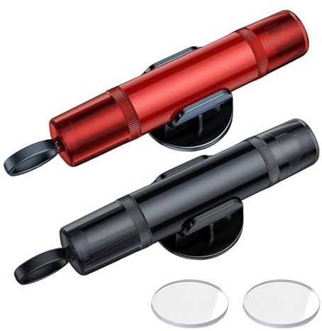 2 Pièces Marteau de Sécurité pour Voiture, avec morceaux de verre et supports, 2-en-1 Marteau Brise Vitre Voiture et Coupe Ceinture, Nouveau Marteau d'urgence pour Voiture pour Sauver Vies | Marteau de Sécurité pour Voiture, avec morceaux de verre et supports,Nouveau Marteau d'urgence pour Voiture pour Sauver Vies
