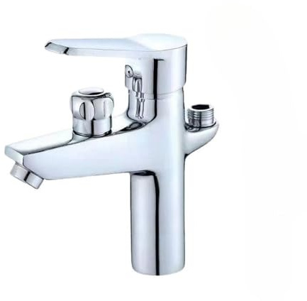 Bathroom Mixer Faucet, Chrome Washbasin Sink Tap, Countertop Hot And Cold Water Faucet, Multifunctional Mixing Valve