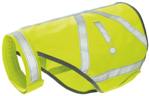 HUNTER Warnweste für Hunde, vielseitig einstzbar, höhere Sichtbarkeit, stufenlos verstellbar, wasser- und schmutzabweisend, waschbar, Größe: L