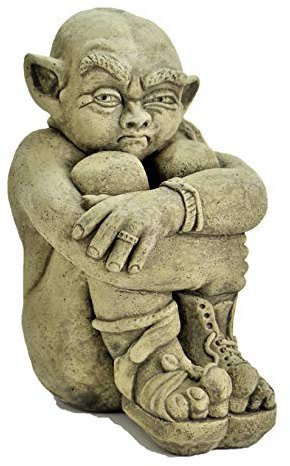 Hugo-Garden Ornament-Gargoyle-Sculpture Stone Statue-Home Patio-Decorative Gift