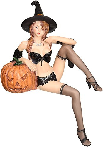 Design Toscano Verführerische Halloween-Hexe, Regalstatue