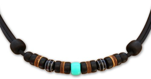 HANA LIMA Lederkette ohne Anhänger Halskette Leder Herren Damen Surferkette