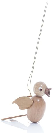Rudolphs Schatzkiste Strauchbehang Singvogel hängend Natur 1 Stück HxBxT 4x2x6cm NEU Christbaumschmuck Weihnachten Strauch Baumschmuck Frühling Frühlingsstrauch Holzschmuck Holz Seiffen