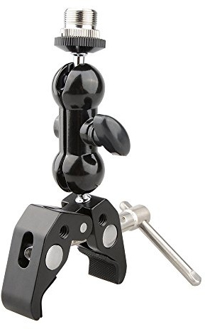 CAMVATE Krabbe Klemme & Mini Ball Kopf Kamera Halterung für Mikrofone