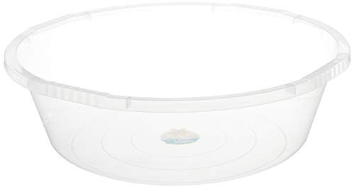 Maya Professional Tools 031156 Round Washing Up Bowl, 48 litres, Transparent