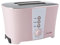 Cookplus Rosa Toaster 800W 220-240 V AC 50 Hz für 2 Brotscheiben, 7 Heizstufen, Abschalttaste, Aufwärmfunktion und Einfach zu Reinigender Bröselschale