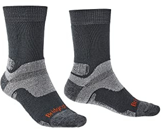 Bridgedale HIKE All Season Men's Merino Comfort Boot Socks Wool Fusion Technology Anti Shock Cushioning All Year Round Trekking Walking Comfort Durability Moisture Control Dry Warm Comfortable Feet