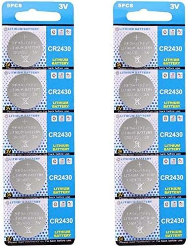 Batterie CR2430 Lithium 3V, Bouton de Pile Bouton électronique (10 pièces)