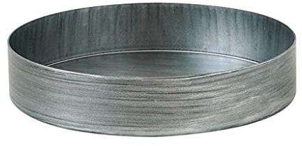 Backbayia Assiette de Biscuits Bonbons Plateau Organisateur de Maquillage Cosmétique en Fer Forme Rond