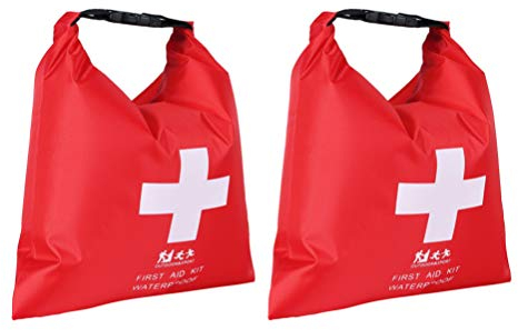 BESPORTBLE 2 Stück Erste-Hilfe-Packsack Wasserdicht Roll-Top-Sack Rafting Lagerung Notsack für Flusssegeln Wandern Kajak Angeln Camping