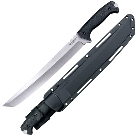 Cold Steel Magnum Warcraft Tanto 4034SS / 17 Overall / 5MM Thick / 4034 Steel/GRIV-EX™ Handle/Secure-EX™ Sheath, Black