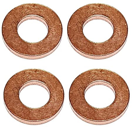 4 arandelas de cobre para inyector diésel compatibles con Ford Transit MK7 Fiat DUCATO Citroen 1565.AH, 1378433