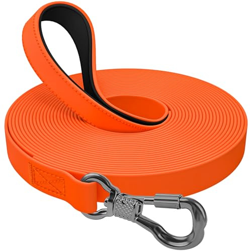 X XBEN Guinzaglio Addestramento Impermeabile per Cani 1,5M 3M 5M 8M 10M 12M 15M 20M 25M 30M, Lunghina con Maniglia Confortevole, Gommato,Resistente Adatto per Tutti i Cane