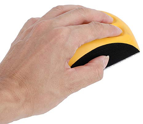 Almohadilla de Lijado Manual Bloque de Lijado Manual Tipo Palma Disco de Pulido, Fácil de Sostener El Diseño Ergonómico Reduce la Fatiga de la Mano, Funciona Mejor con Papel de