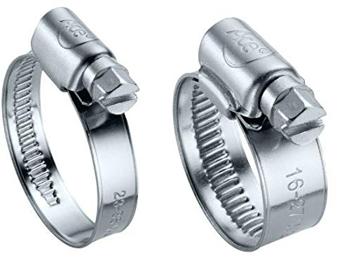 ACTON Collier de serrage - Bande non perforée - Acier inoxydable A4 L12 mm : 30-45 mm - Boîte de 25 - Supportage des réseaux