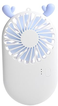 Cabilock Ventilador Mini Portátil USB Recargable de Mano Ventilador de Escritorio Ligero y Silencioso para Oficina Hogar y