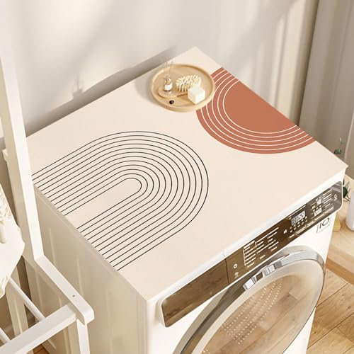 Dryer Protector Top Mat,Anti-slip Washer And Dryer Covers For Top Protector,Washing Machine Top Cover Mat,Water Proof,Non Slip Dustproof,For Refrigerator,Microwave,Bedside Table