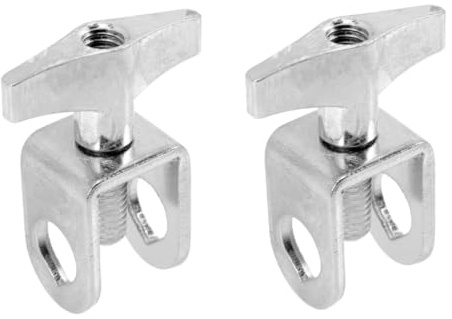 BESTonZON 2 Stück Kuhglocke Clip Schlagzeug Kit Kuhglocke Klemme Musik Kuhglocke Instrument Kuhglocke Verlängerung Clip Trommel Montageklemmen Kuhglocke Verbindungsclip Kuhglocke Halterung